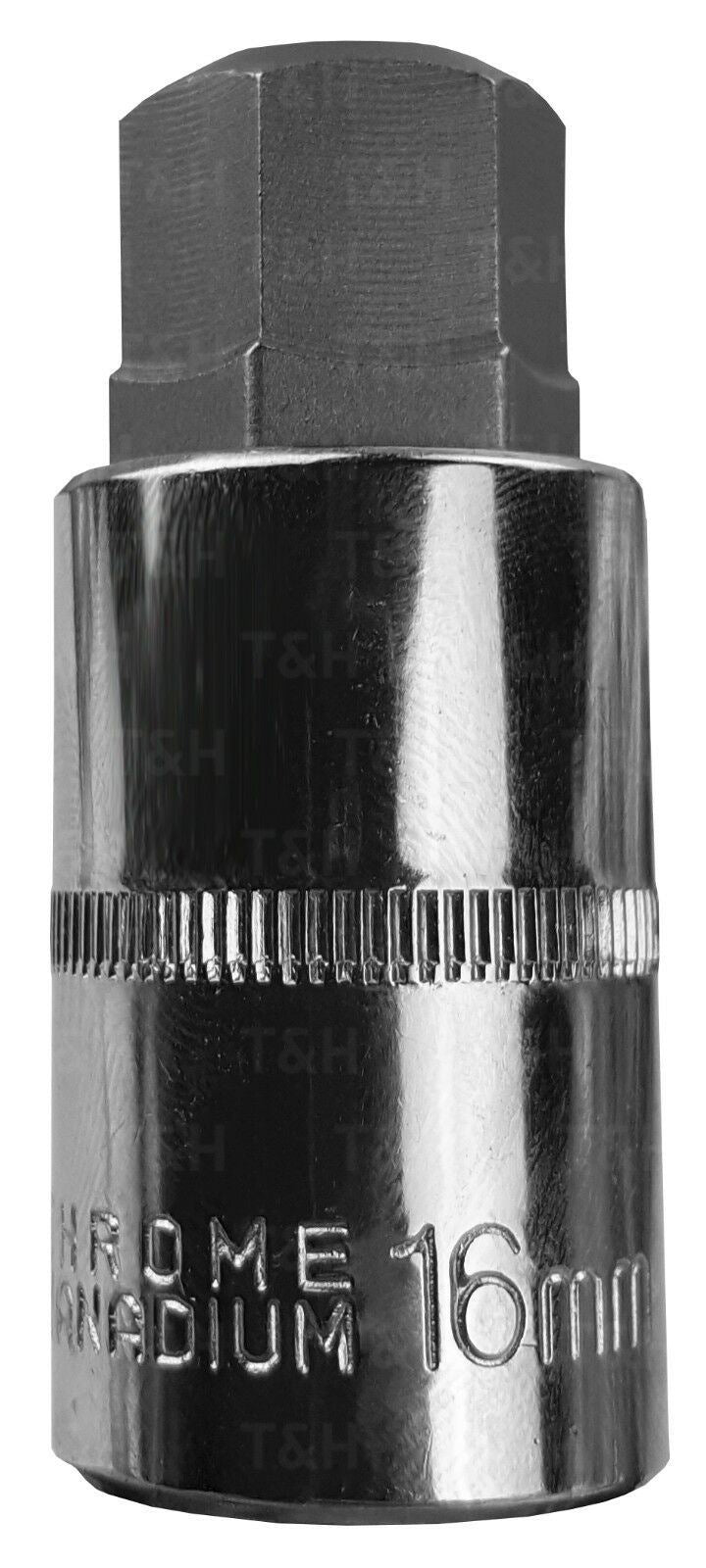 US PRO H16 1/2" DRIVE 55MM LONG HEX BIT SOCKET ( SINGLE )