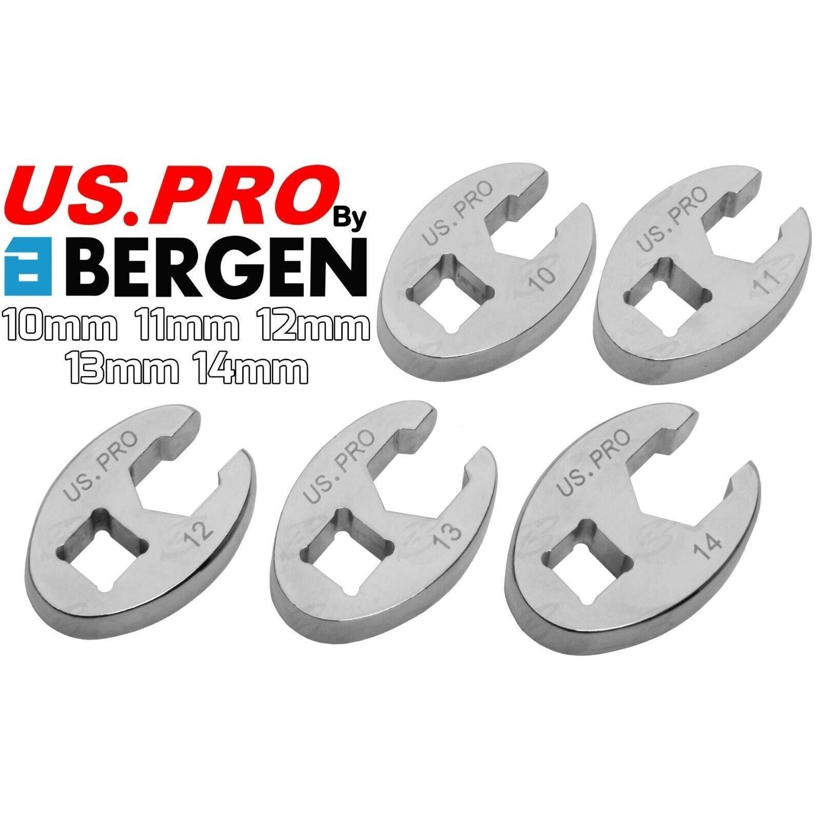US Pro 3/8" Drive Crows Foot Spanners 10mm - 19mm 2054 / 3921