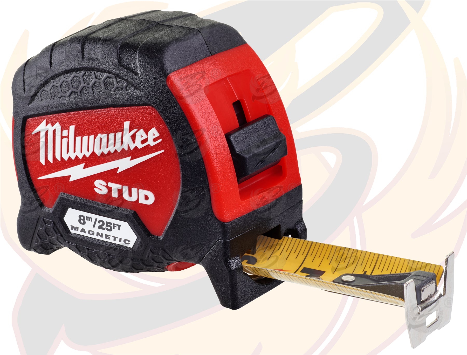 MILWAUKEE 8M ( 26FT ) MAGENTIC TIP STUD GEN2 NYON BLADE TAPE MEASURE