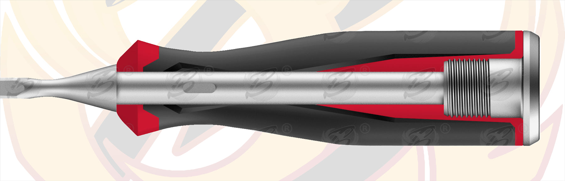 MILWAUKEE 2PCS TRI - LOBE DEMOLITION GO THROUGH SCREWDRIVER SET ( SLOTTED - PHILLIPS )