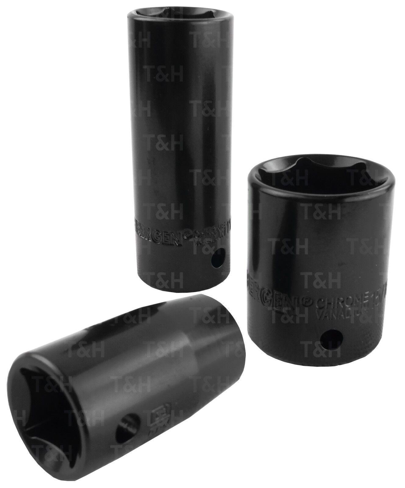 US Pro 37 Piece 3/8" & 1/2" Drive 6 Point Deep & Shallow Metric & Sae Impact Socket  3835
