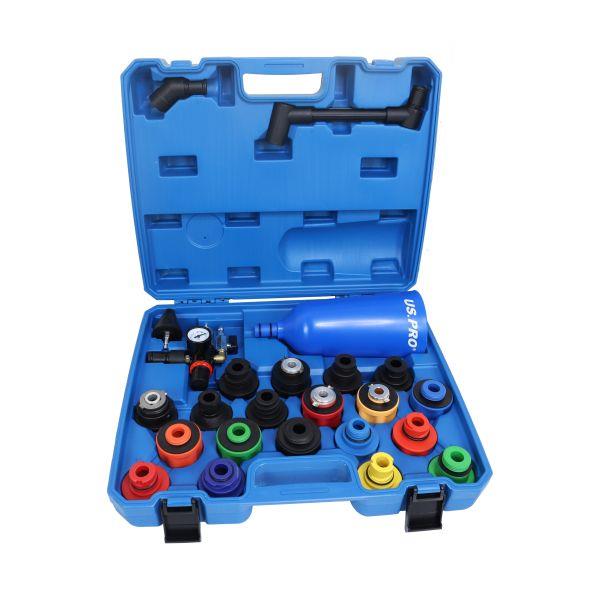 US Pro 24 Piece Engine Oil Filler Set With Residual Oil Drain  6282