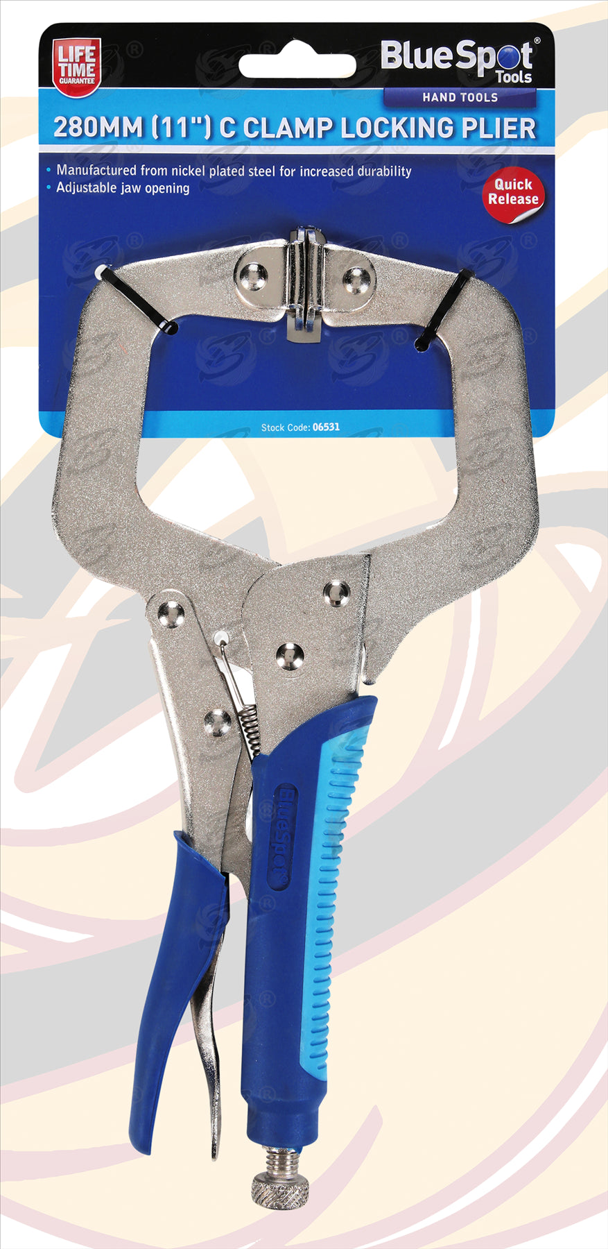 BLUESPOT 280MM (11") C CLAMP LOCKING PLIER