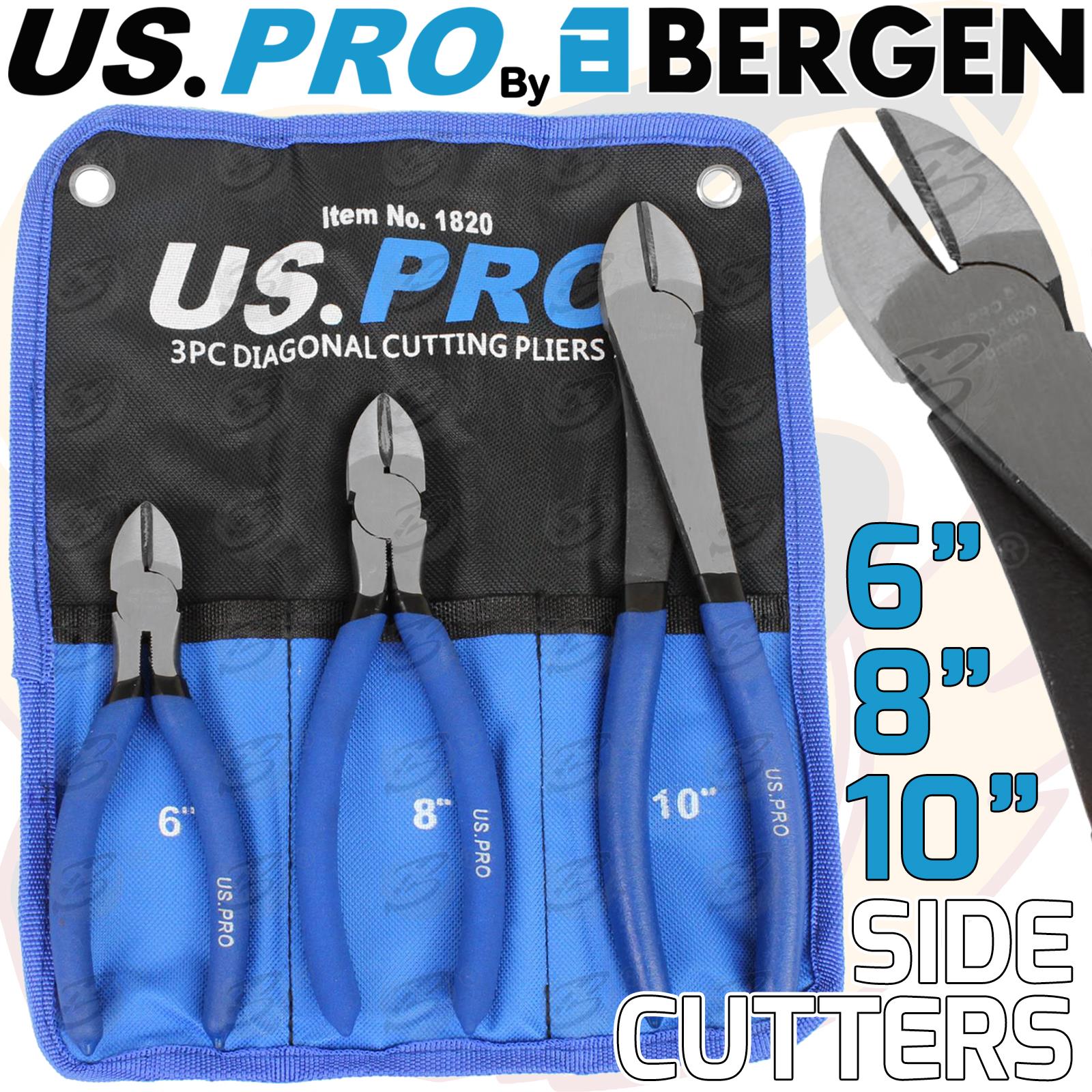 US PRO 3PCS SIDE CUTTING PLIERS