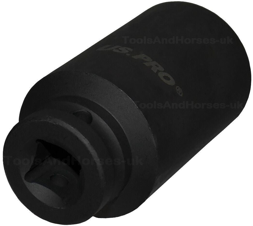 US PRO 19PCS 1/2" DRIVE 6 POINT DEEP IMPACT SOCKETS & EXTENSIONS 10MM - 32MM