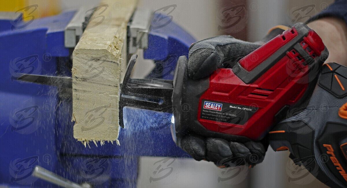 Sealey 12V Cordless Combo Kit ( Drill - Ratchet Wrench - Reciprocating Saw - Impact Driver ) ( CP1200COMBO3 )