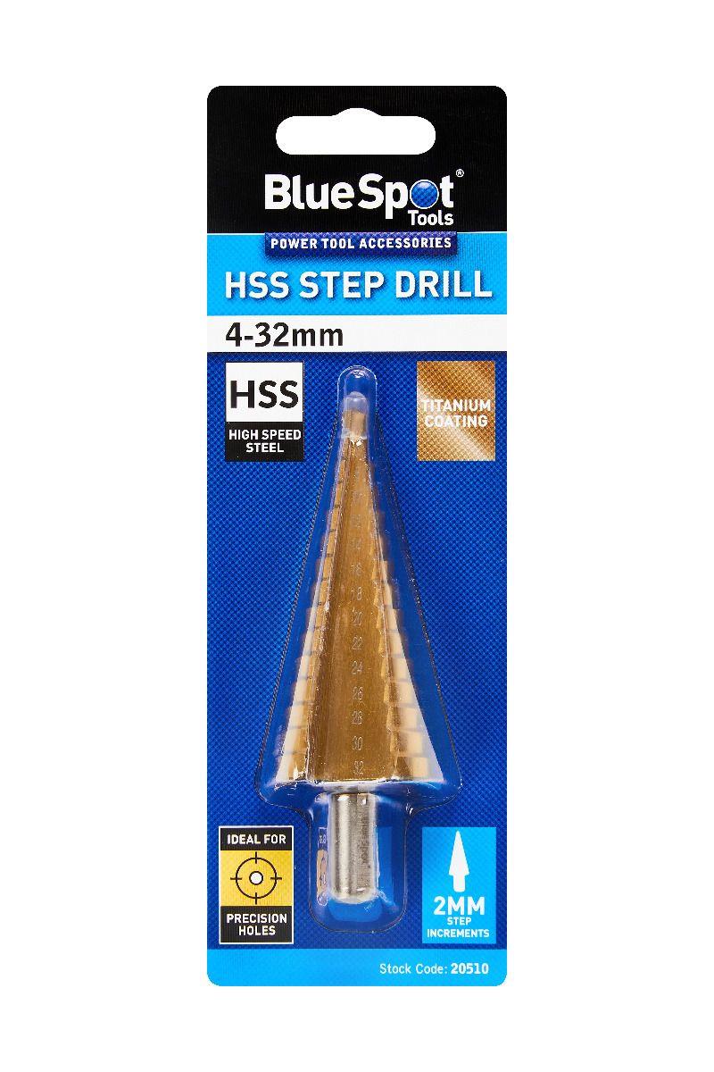 BlueSpot HSS Step Drill 4mm - 32mm ( 20510 )