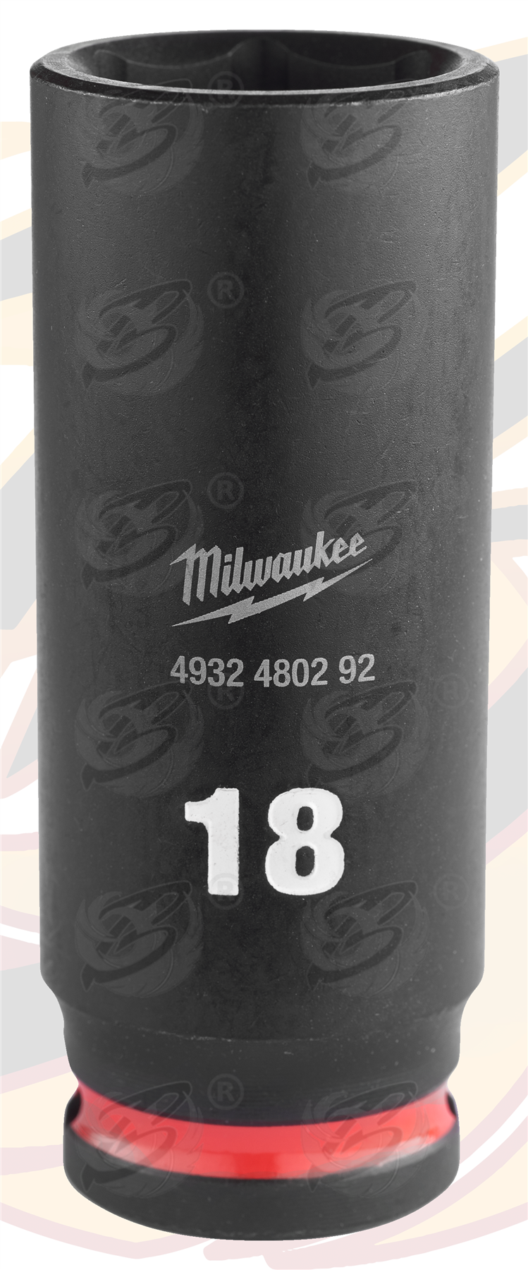 Milwaukee 18mm 3/8" Drive 6 Point Deep Impact Socket ( Single ) ( 4932480292 )