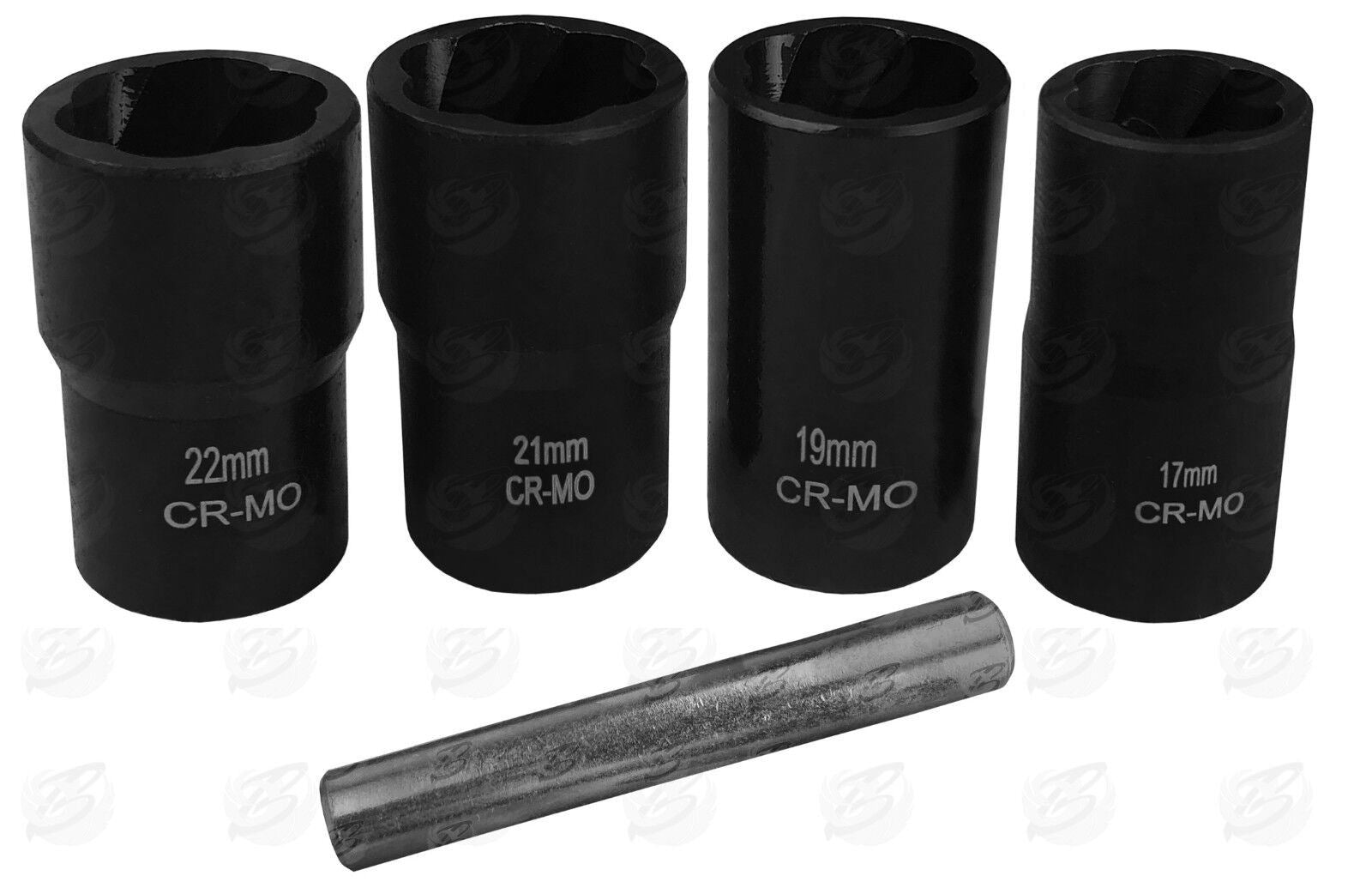 BLUESPOT 5PCS 1/2" DRIVE IMPACT TWIST SOCKETS 17MM - 22MM