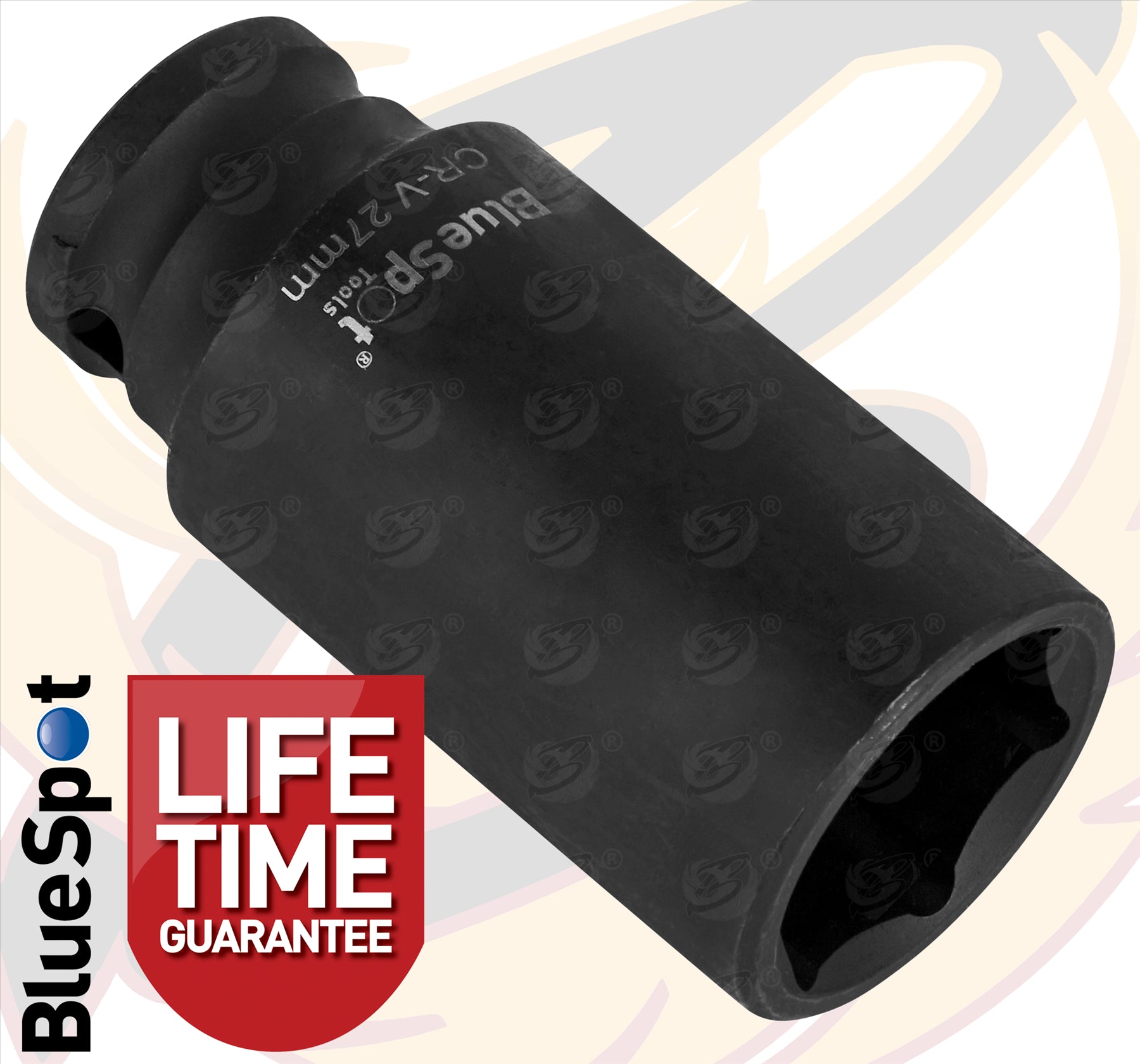 BLUESPOT 27MM 1/2" DRIVE 6 POINT DEEP IMPACT SOCKET ( SINGLE )