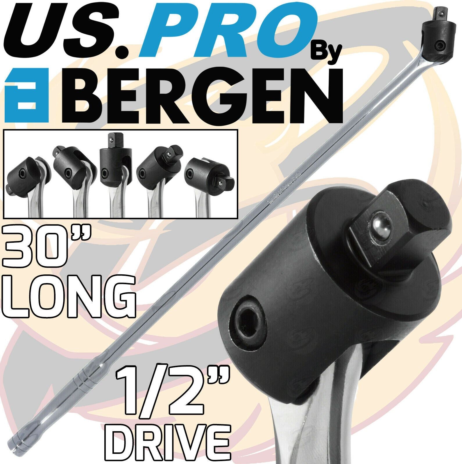 US PRO 1/2" DRIVE 30" LONG BREAKER BAR