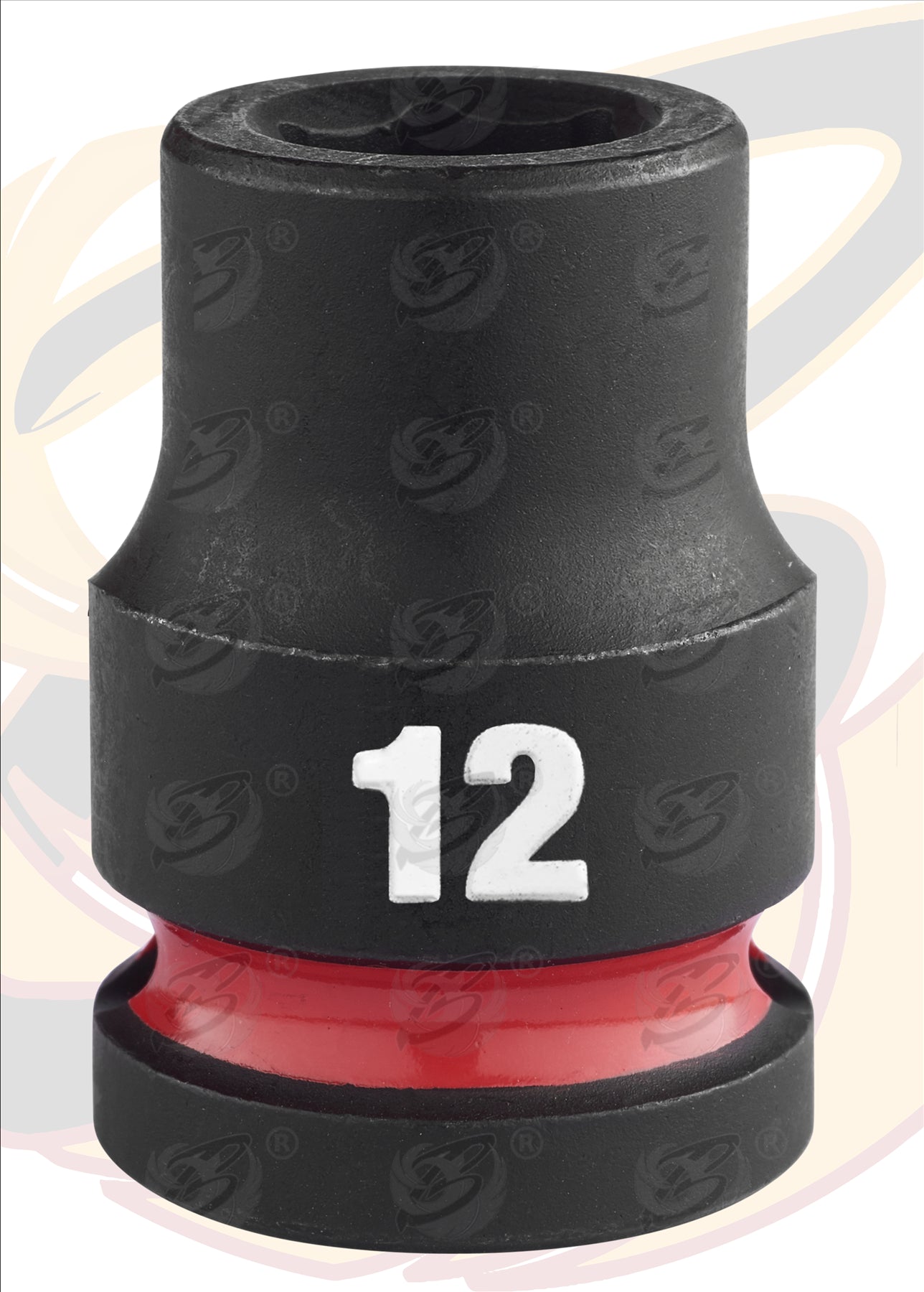 MILWAUKEE 12MM 1/2" DRIVE 6 POINT SHALLOW IMPACT SOCKET ( SINGLE )