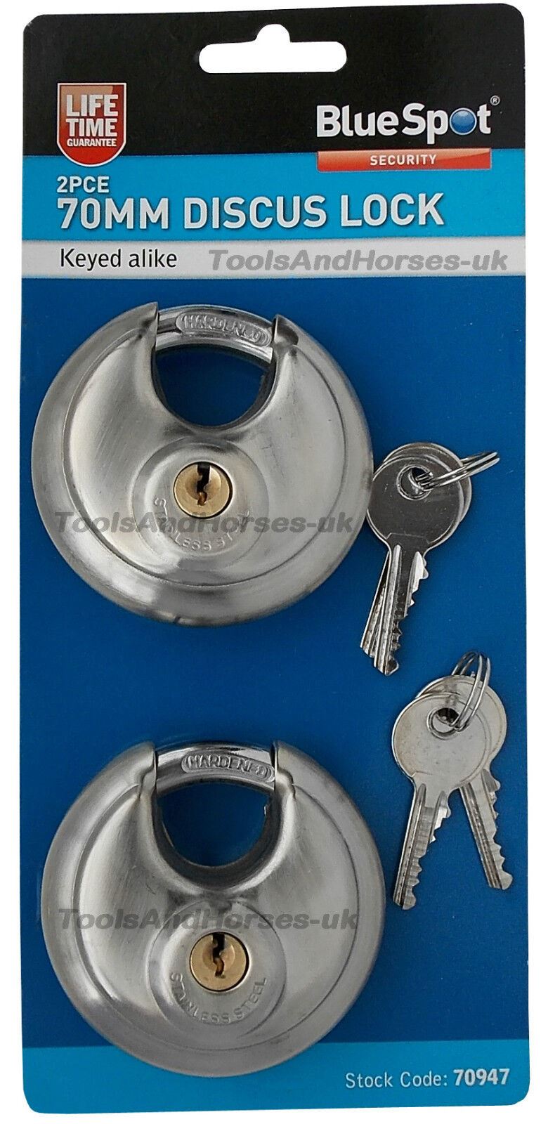 BlueSpot 2 x 70mm Padlocks 77028