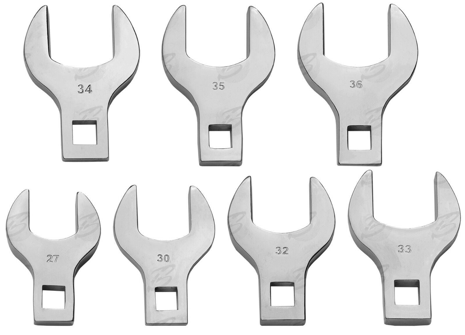 TOOLZONE 14PCS 1/2" DRIVE JUMBO CROWFOOT SPANNERS 27MM - 50MM