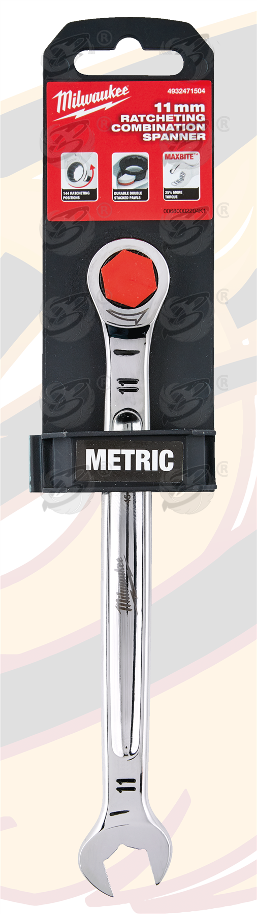 Milwaukee 11mm 144 Teeth Maxbite Ratchet Spanner ( 4932471504 )