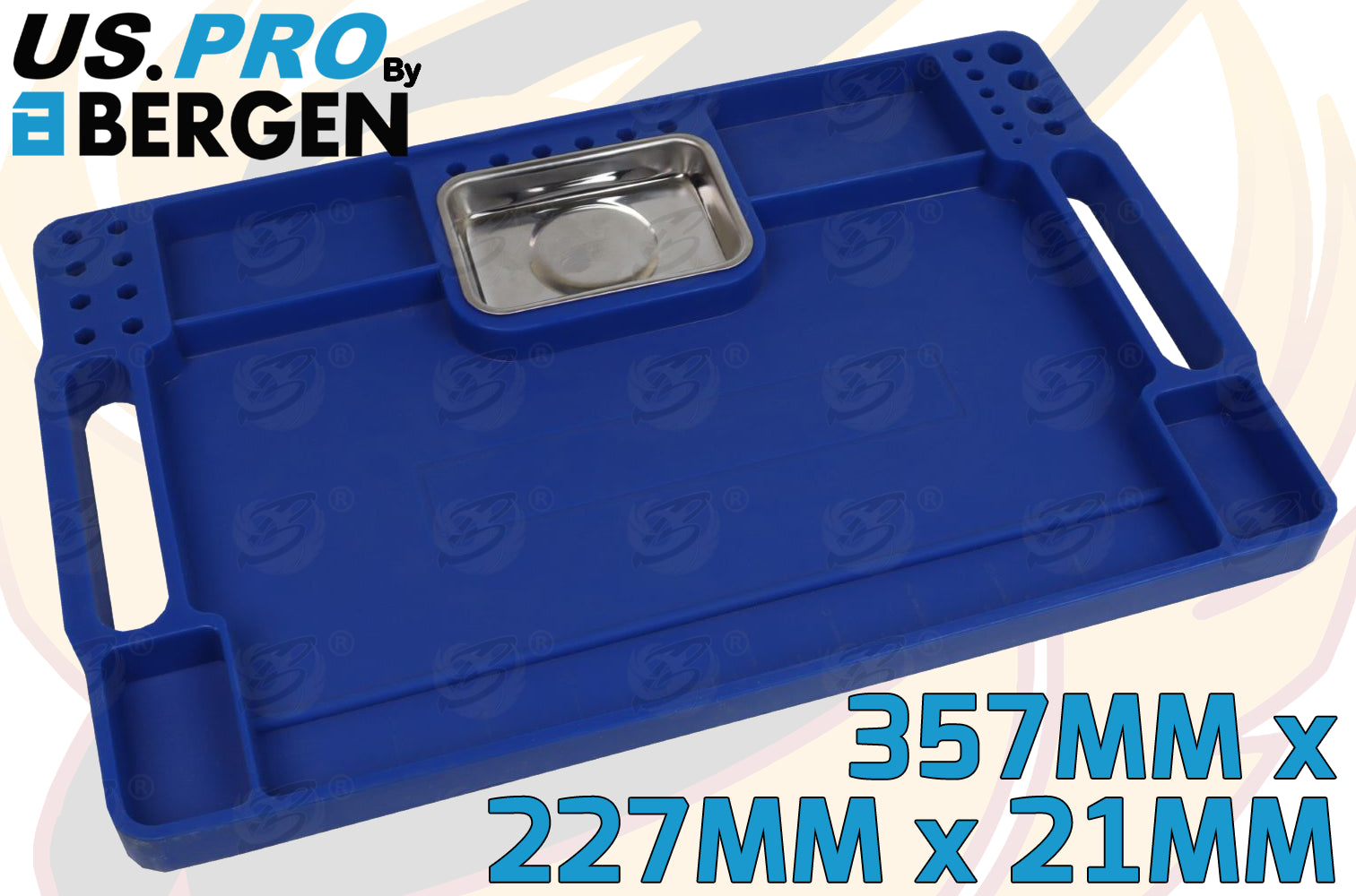 US PRO NON SLIP FLEXIBLE TOOL TRAY WITH MAGNETIC PARTS TRAY