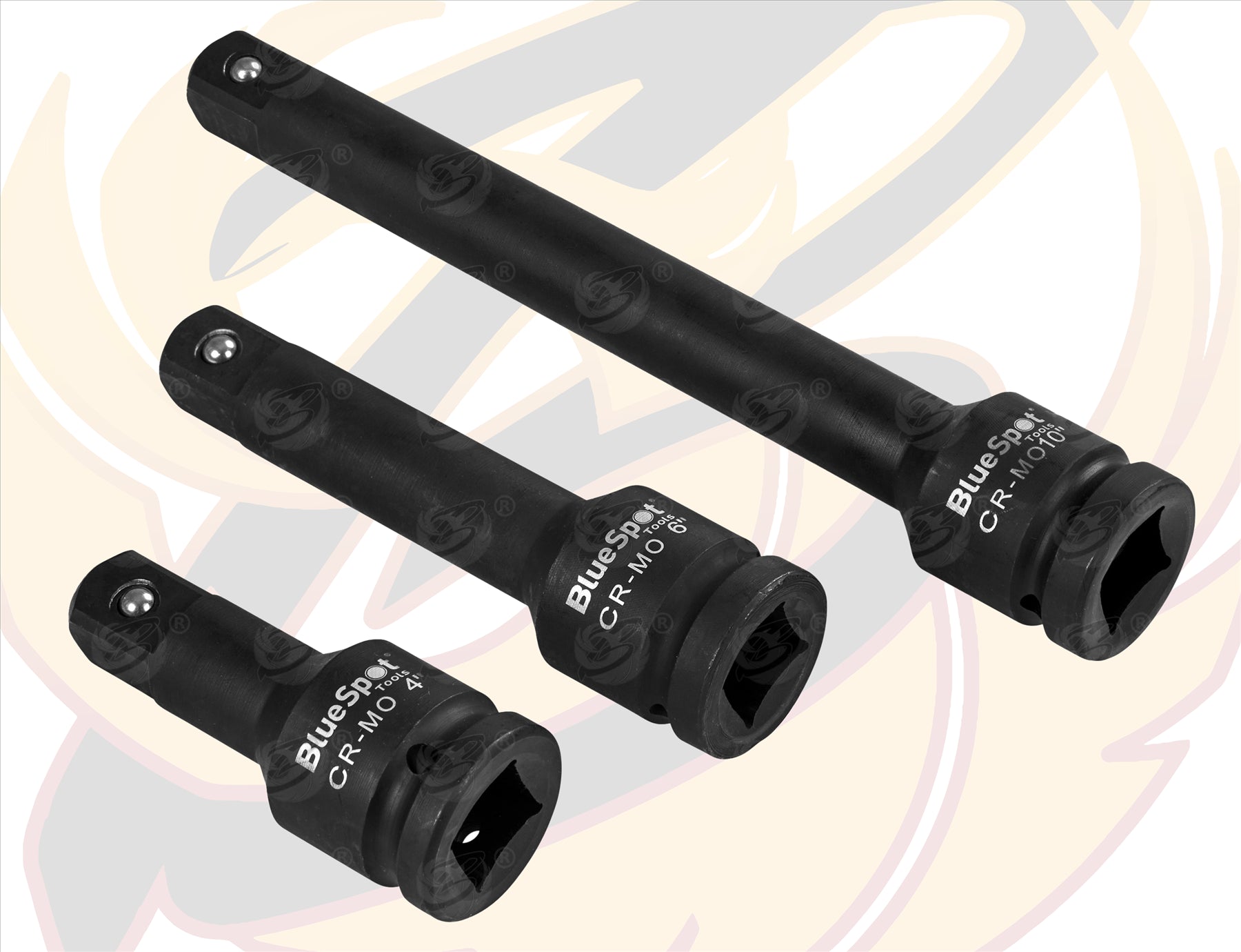 BLUESPOT 3PCE 3/4" DRIVE IMPACT EXTENSION BAR SET 4-6-10"