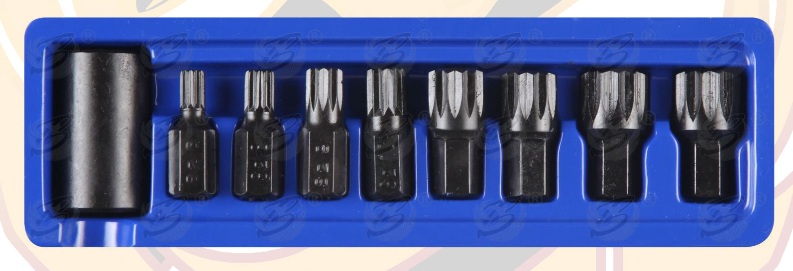BLUESPOT 9PCS 1/2" DRIVE IMPACT SPLINE BIT SOCKETS M6 - M18