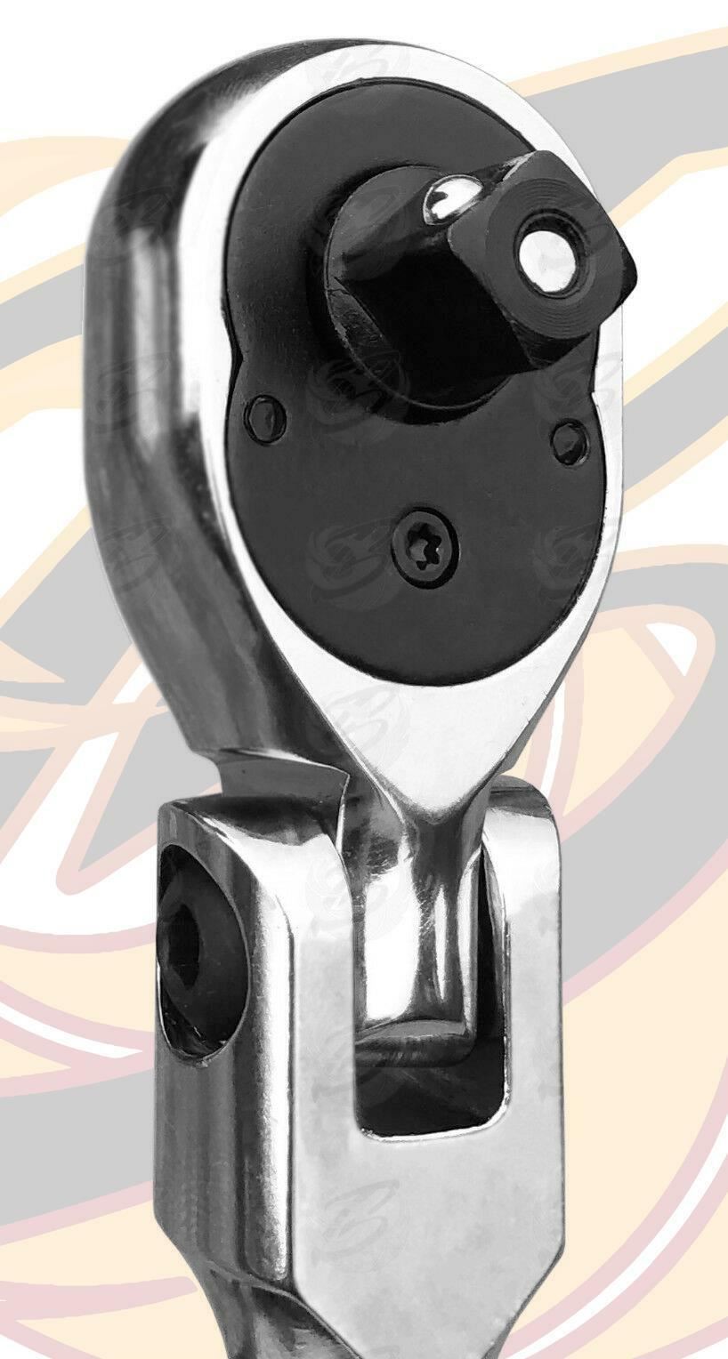 US PRO 3PCS 1/4" & 3/8" & 1/2" DRIVE 72 TOOTH FLEXI RATCHET HANDLES