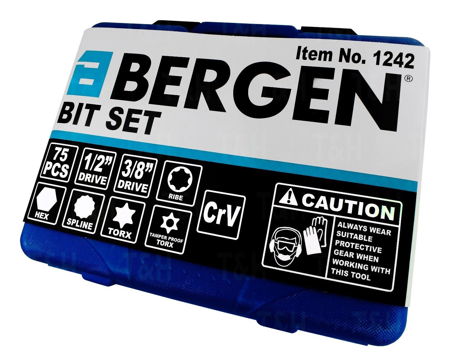 US PRO 75PCS HEX - TORX - SPLINE - RIBE - TAMPERPROOF TORX BIT SOCKETS