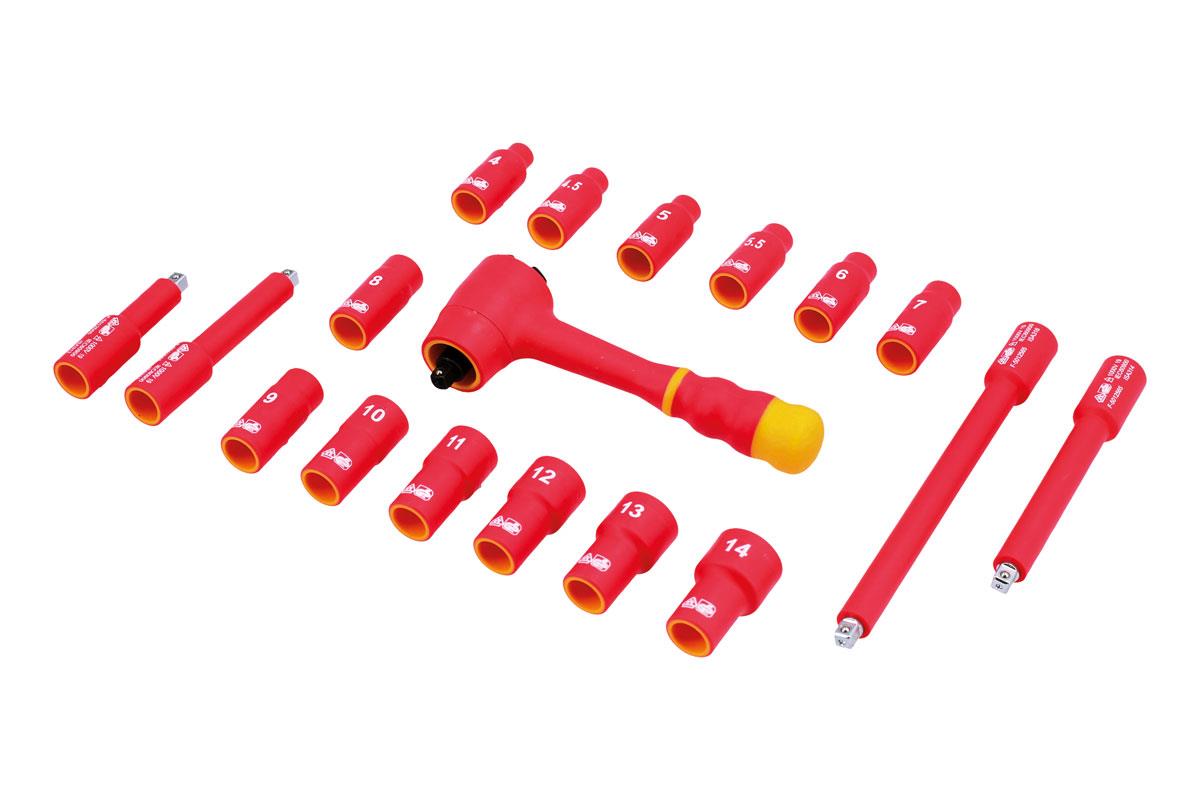Laser 18 Piece 1/4" Drive Insulated Socket Set  6145
