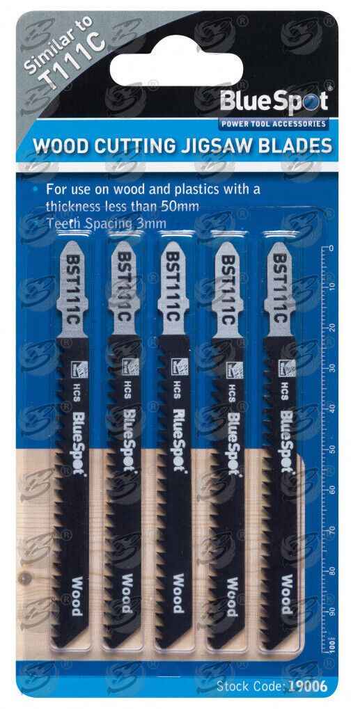 BlueSpot T111C 8Tpi Jigsaw Blades 19006