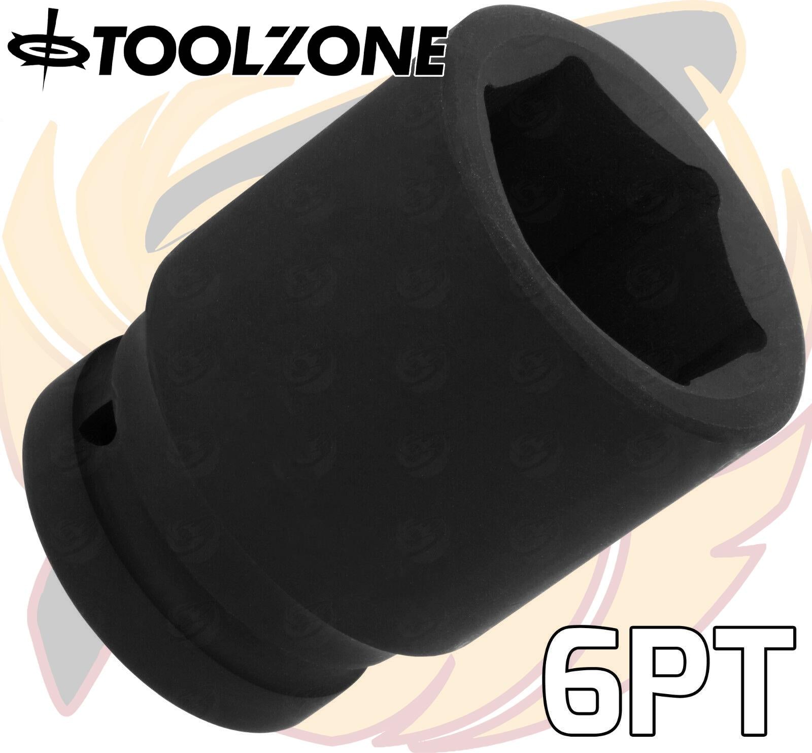 TOOLZONE 8PCS 3/4" DRIVE 6 POINT DEEP IMPACT SOCKETS 26MM - 38MM