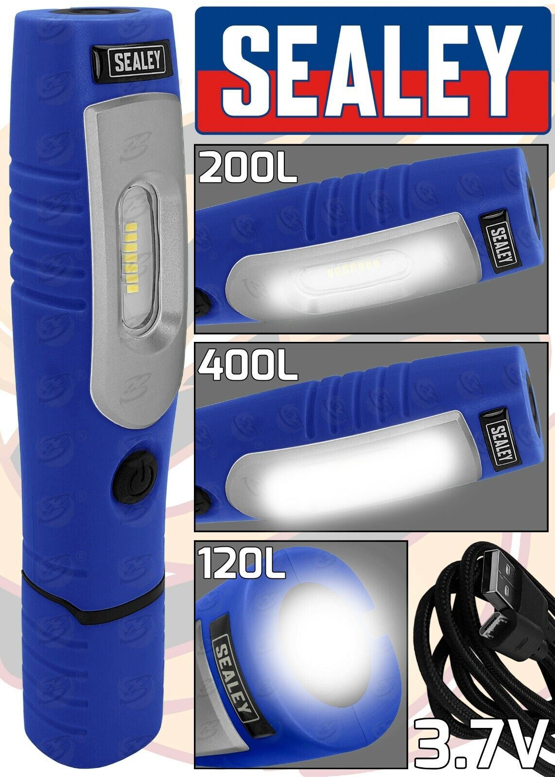 Sealey Rechargeable Smd Led Li - Ion Work Light ( Blue )  LED3602B