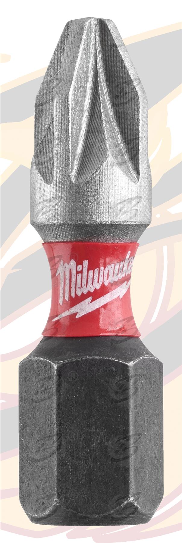 MILWAUKEE 26PCS POZI IMPACT BITS & MAGNETIC BIT HOLDER