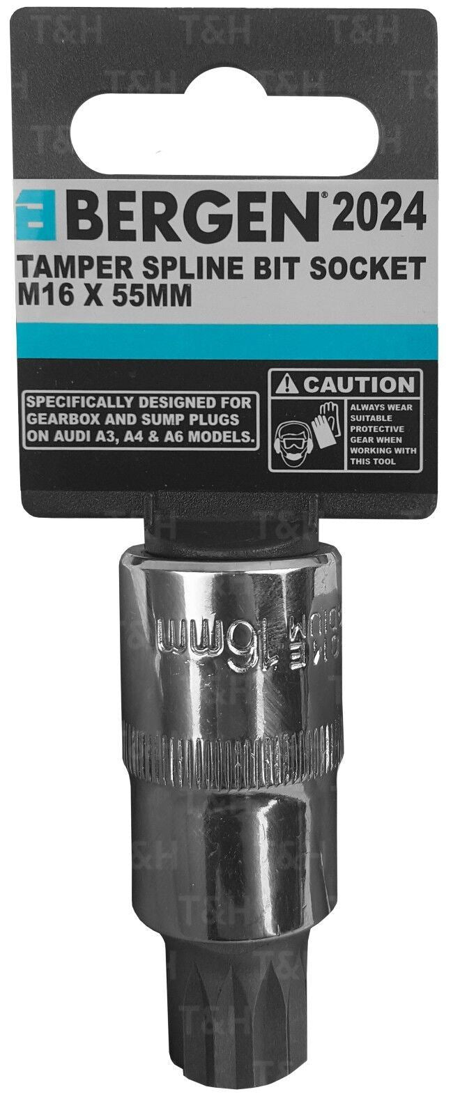 US Pro M16 1/2" Drive 55mm Long Tamperproof Spline Bit Socket ( Single )  3434