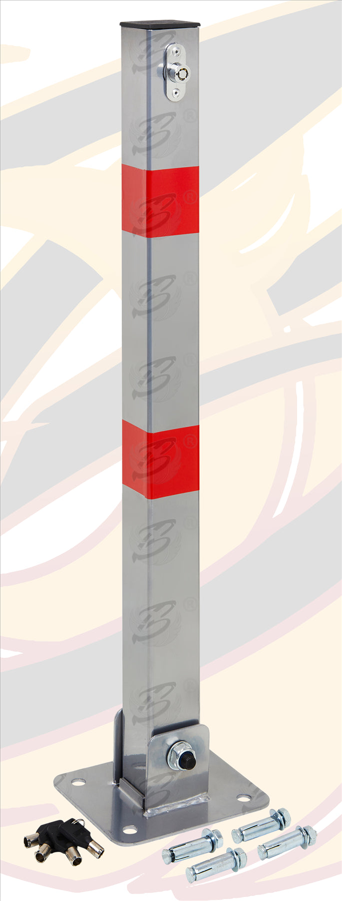 BLUESPOT LOCKABLE FOLDING PARKING POST
