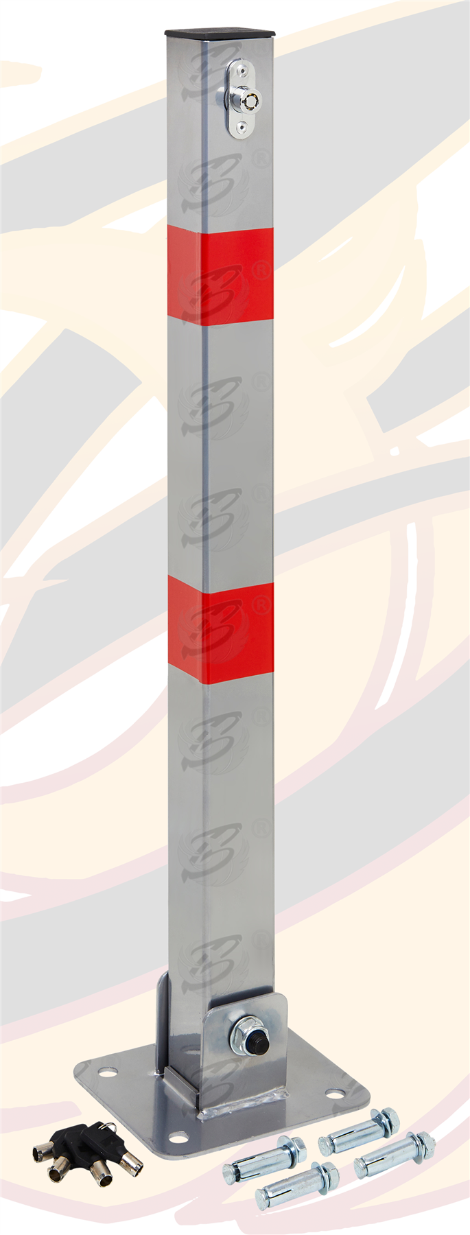 BlueSpot Lockable Folding Parking Post ( 77093 )