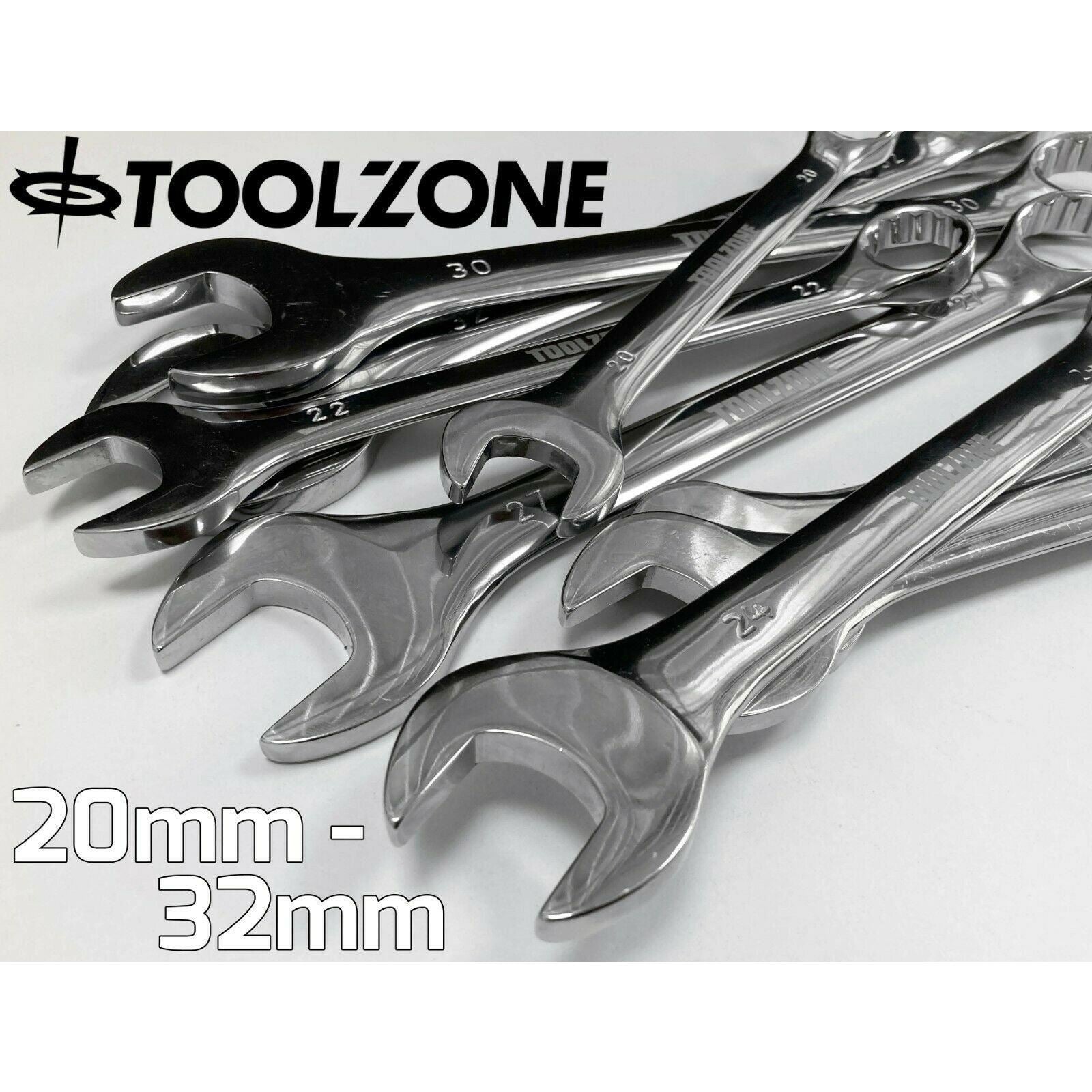 Toolzone 8 Piece Jumbo Combination Spanner Set 22mm - 32mm ( SP007 )