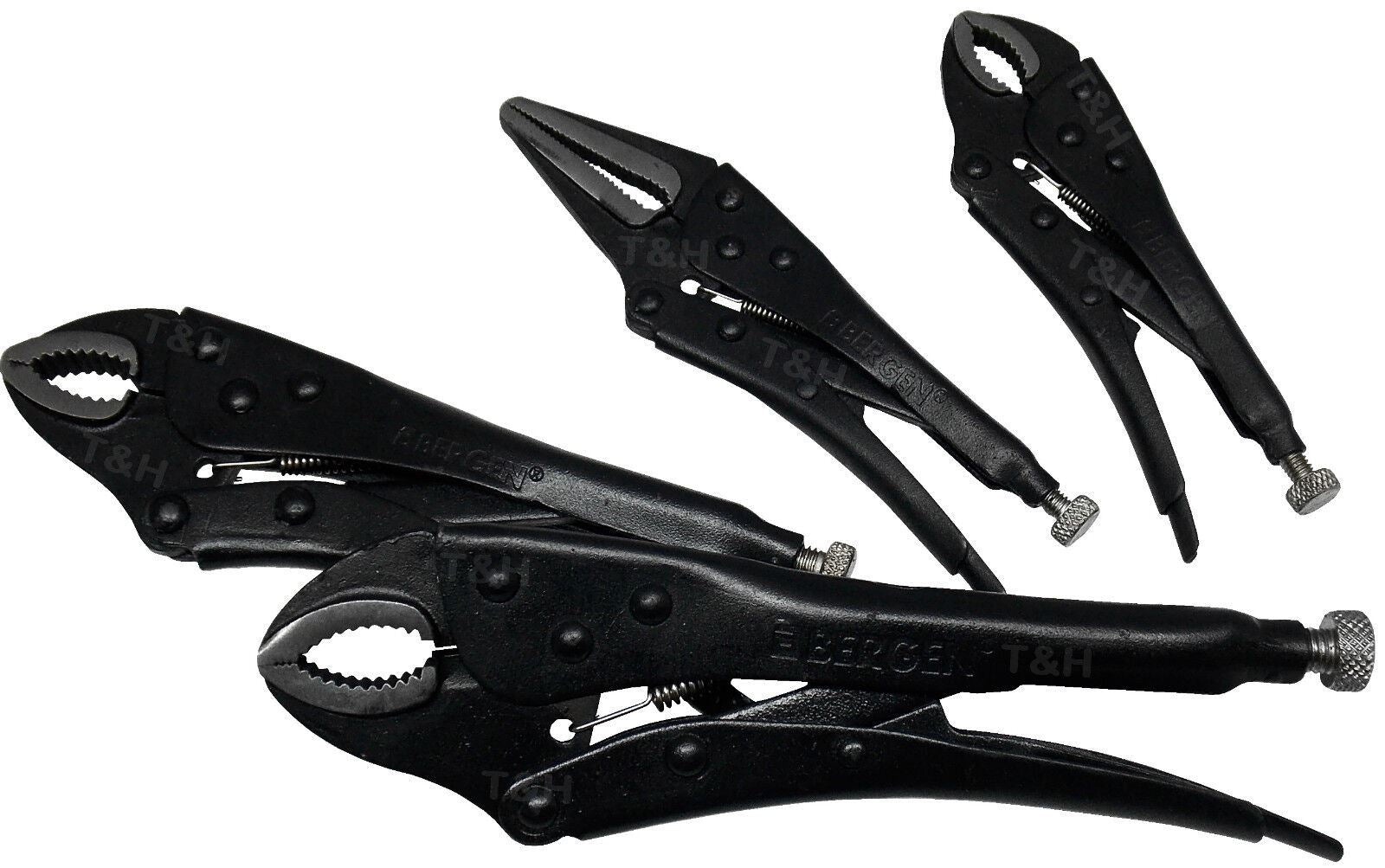 US Pro 4 Piece Locking pliers Set 1676