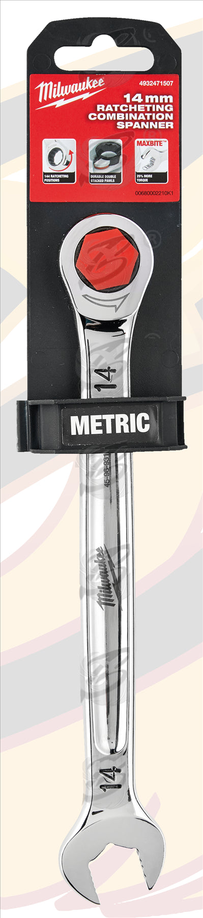 MILWAUKEE 14MM 144 TEETH MAXBITE RATCHET SPANNER