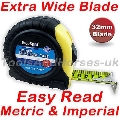 BLUESPOT 10M ( 33FT ) BROAD BUDDY TAPE MEASURE