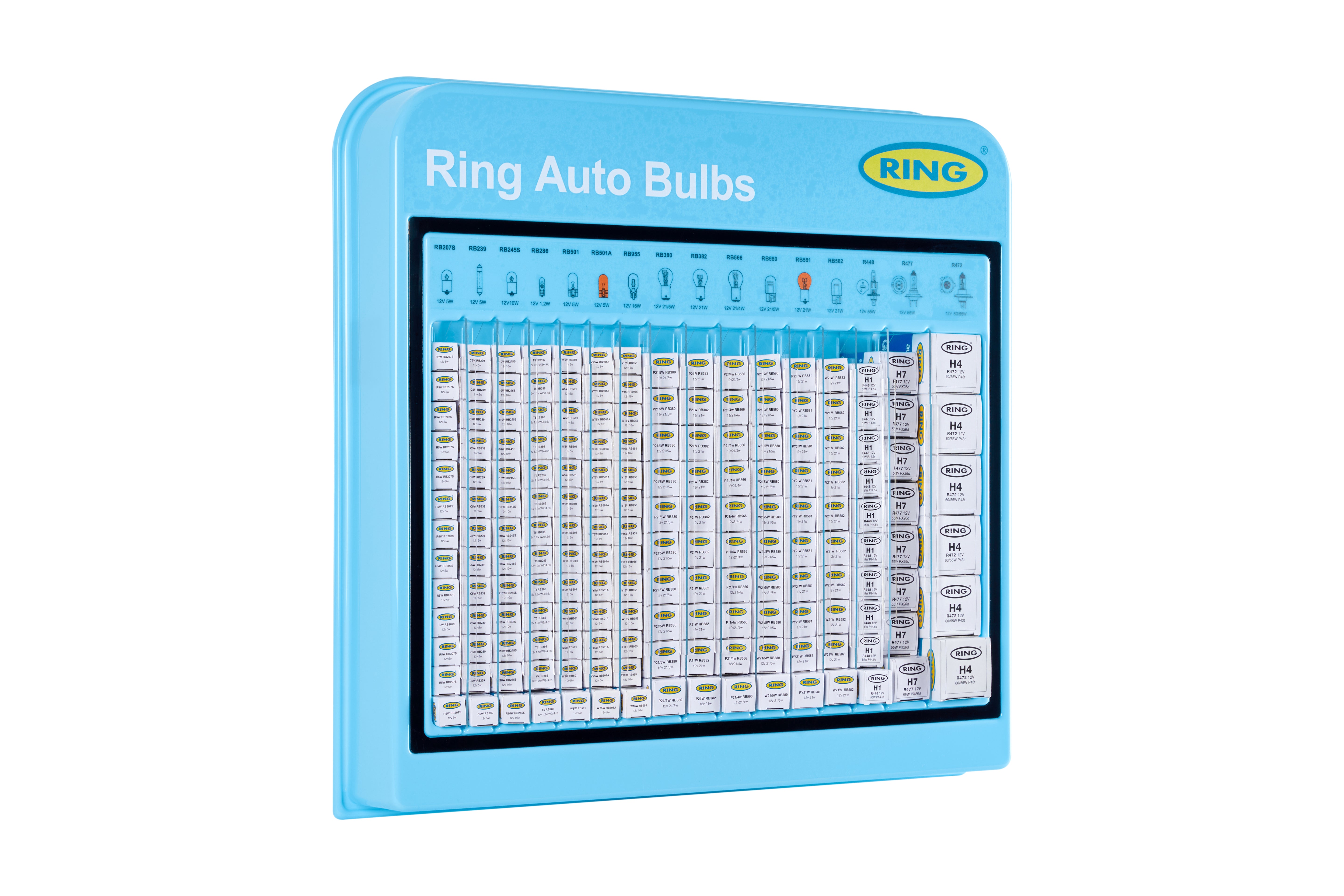 RING 12V Trade Boxed Bulb Stand Wall Mountable Display ( 175 Bulbs )  BU175