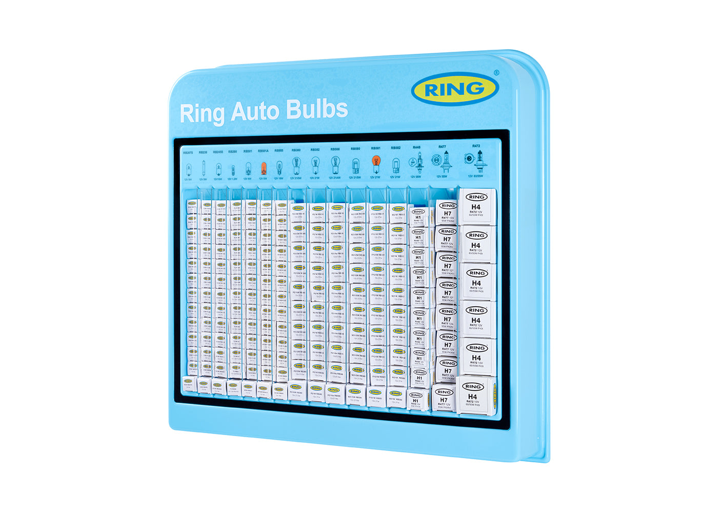 RING 12V Trade Boxed Bulb Stand Wall Mountable Display ( 175 Bulbs )  BU175