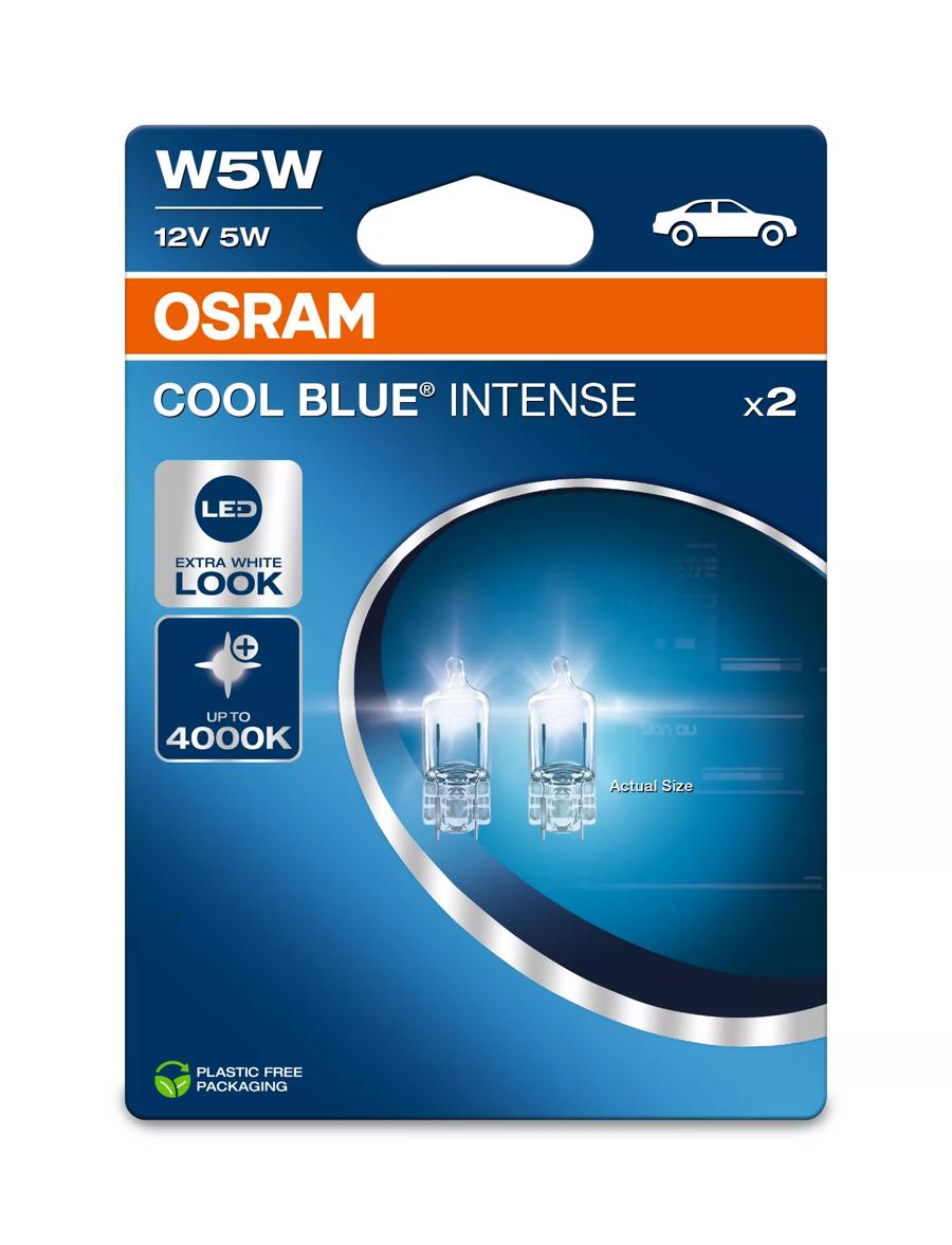 OSRAM W5W 501 Cool Blue Intense NextGen 4000K Extra White Look Bulbs ( Twin Pack )  2825CBN - 2BL