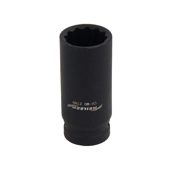 Neilsen 27mm 1/2" Drive 12 Point Deep Impact Socket ( Single ) ( CT4558 )