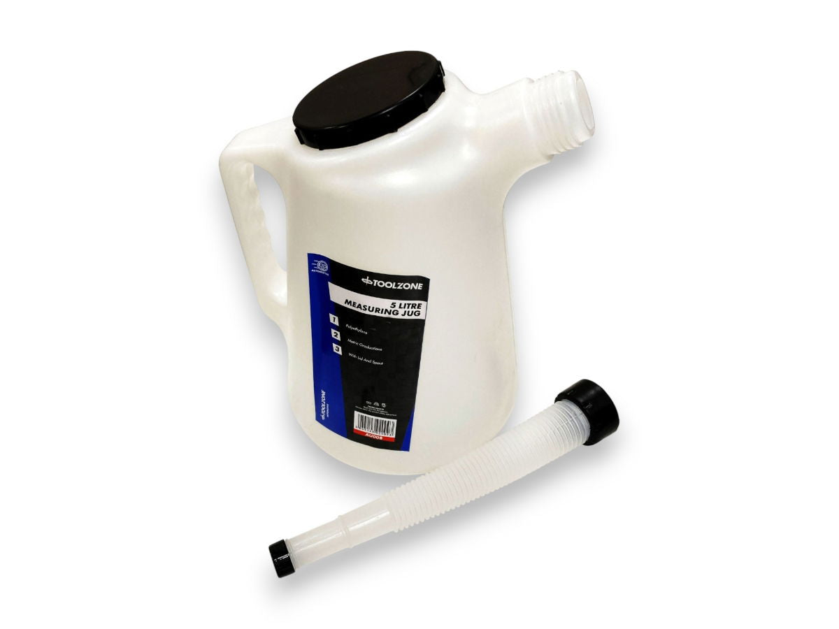 Toolzone 5 Litre Measuring Jug C/W Lid & Spout  AU008