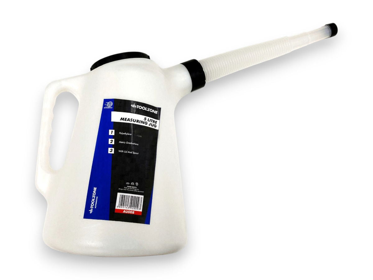 Toolzone 5 Litre Measuring Jug C/W Lid & Spout  AU008