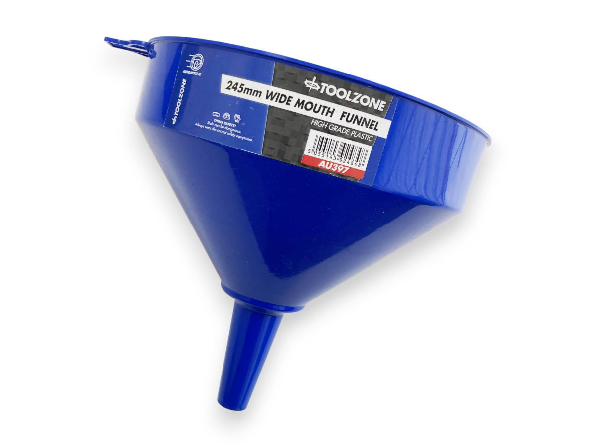 Toolzone Blue 245mm Round Funnel  AU397
