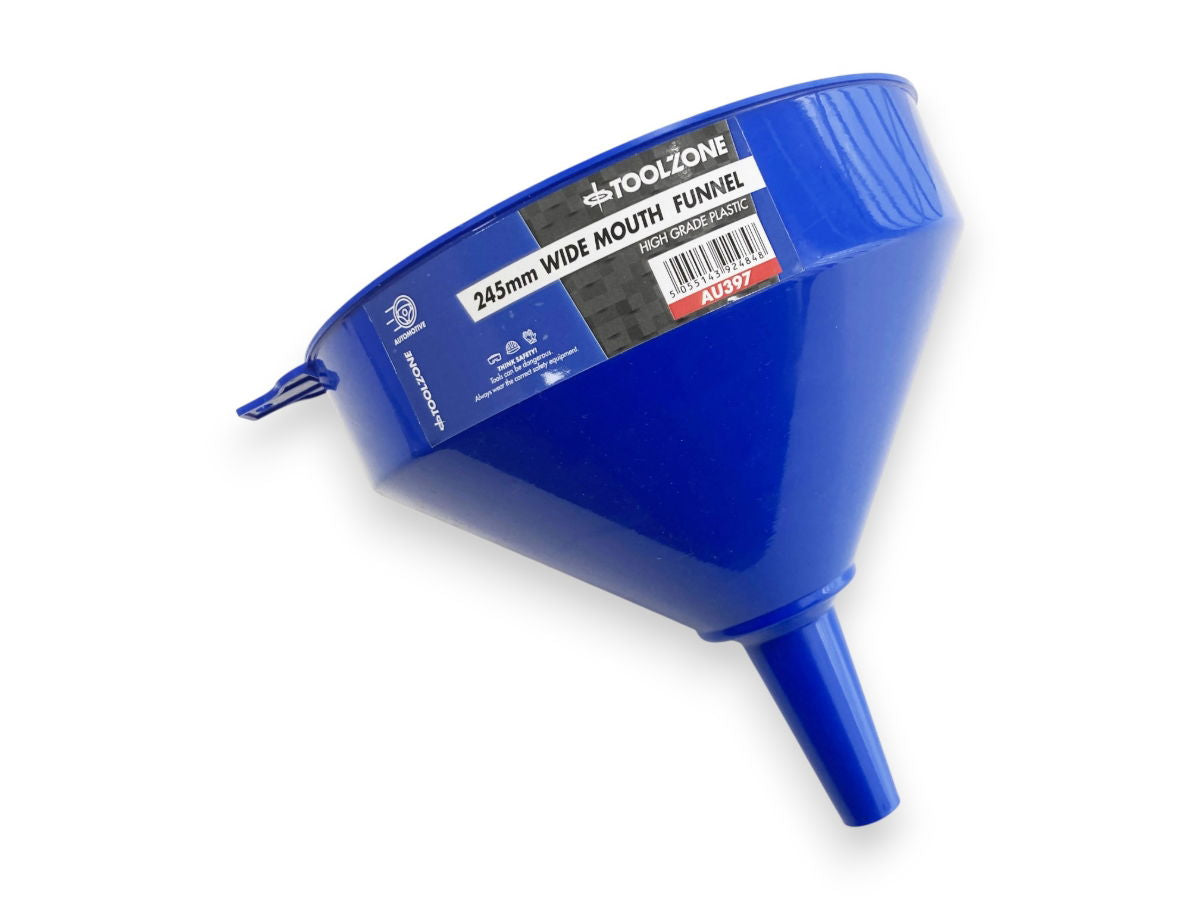 Toolzone Blue 245mm Round Funnel  AU397