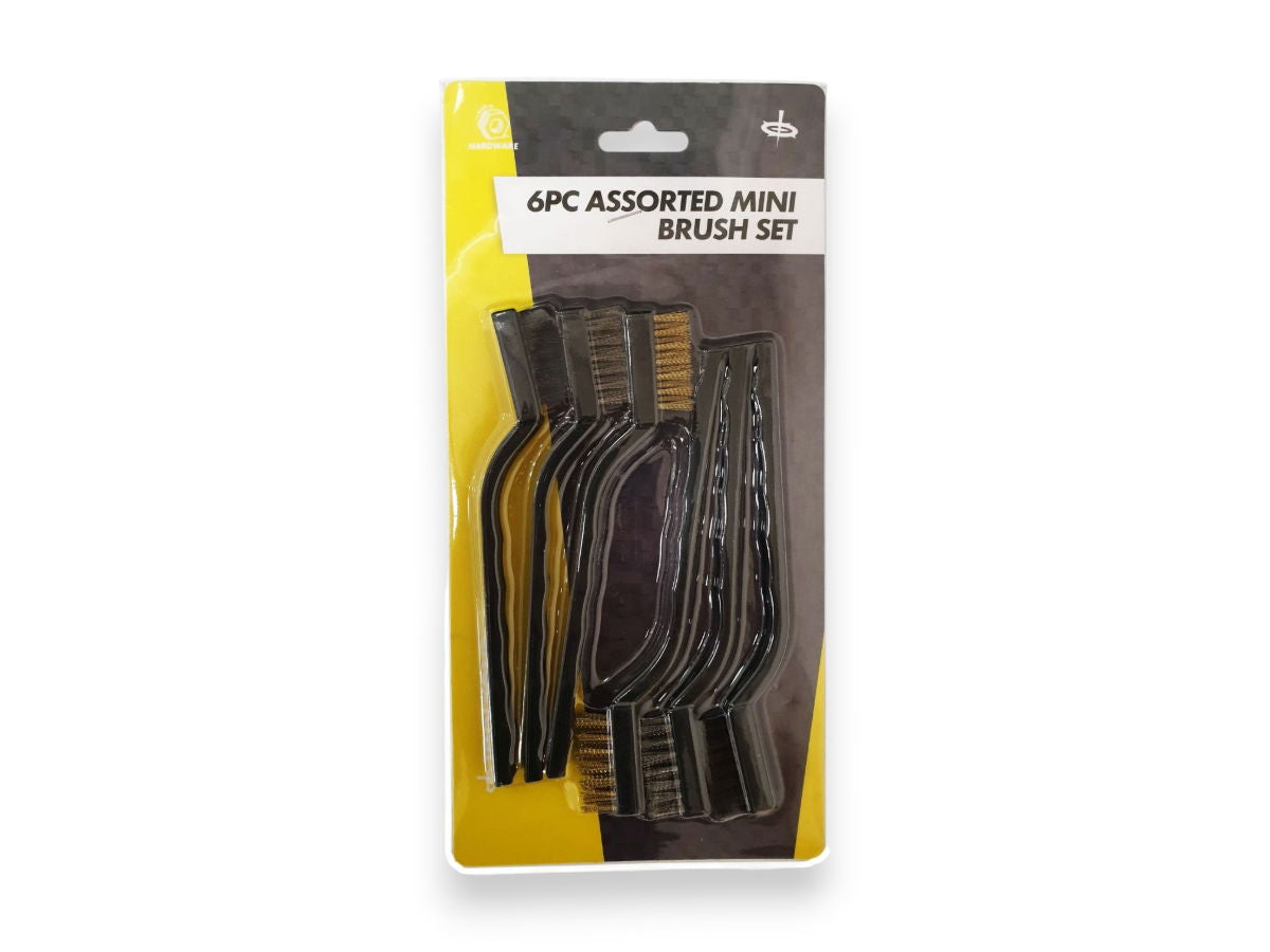 Toolzone 6 Piece Mini Asstd Brush Set  BR009