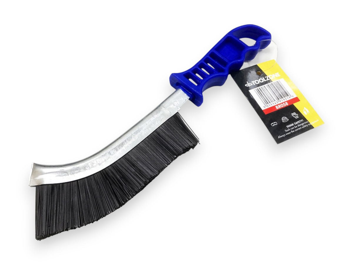 Toolzone Hard Pvc Bristle Curved Brush  BR058