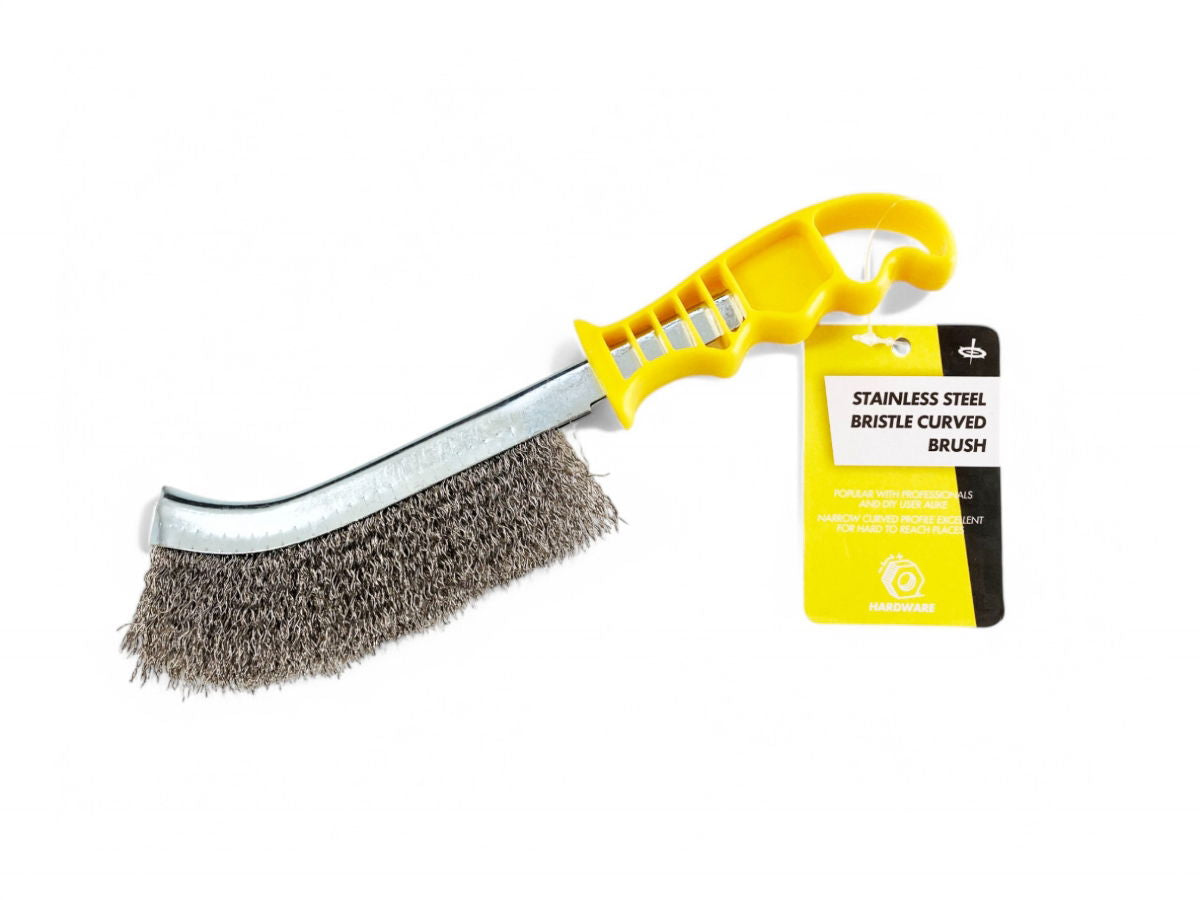 Toolzone Stainless Steel Bristle Curved Brush  BR059