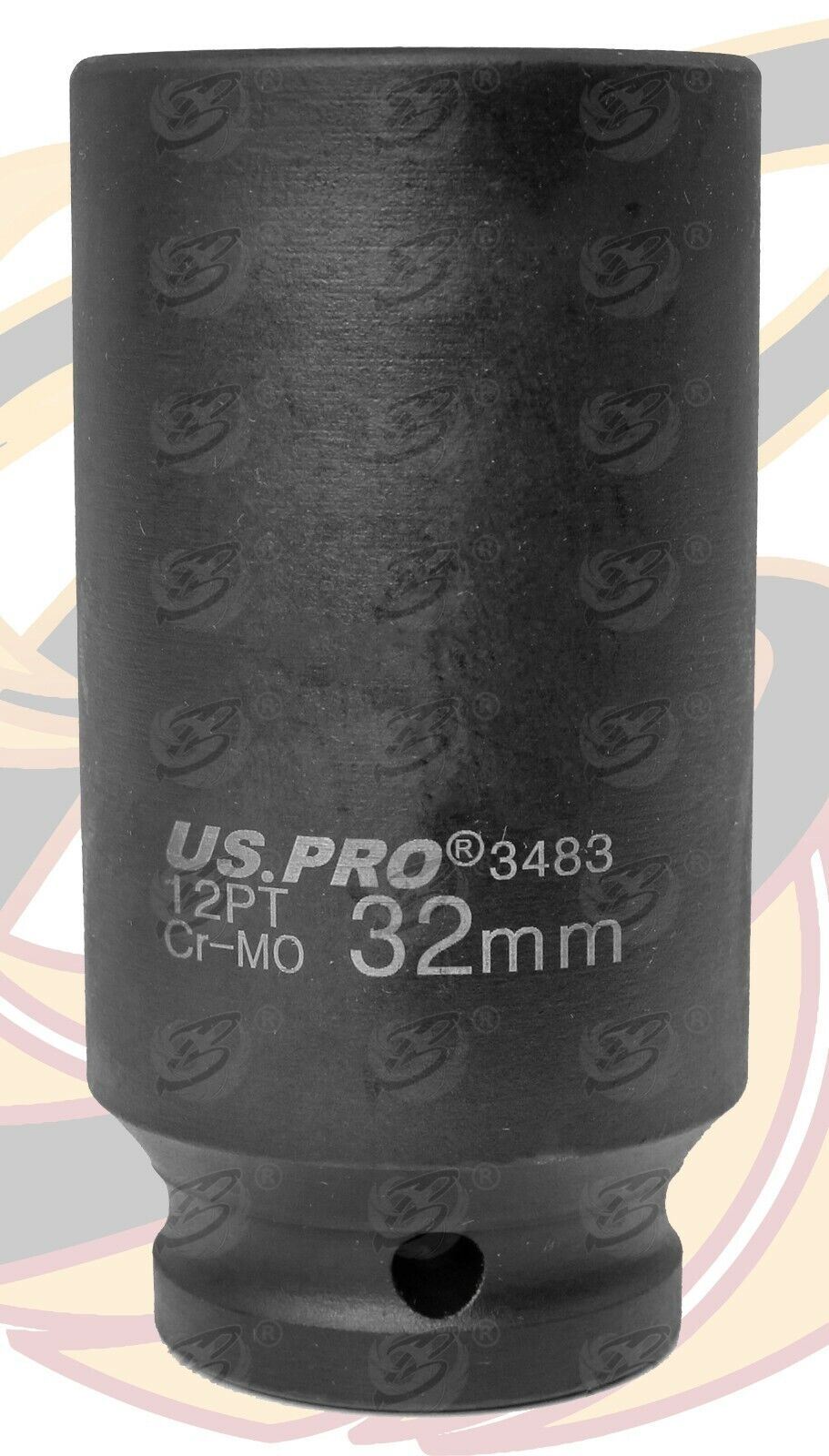 US PRO 32MM 1/2" DRIVE 12 POINT DEEP IMPACT SOCKET ( SINGLE )