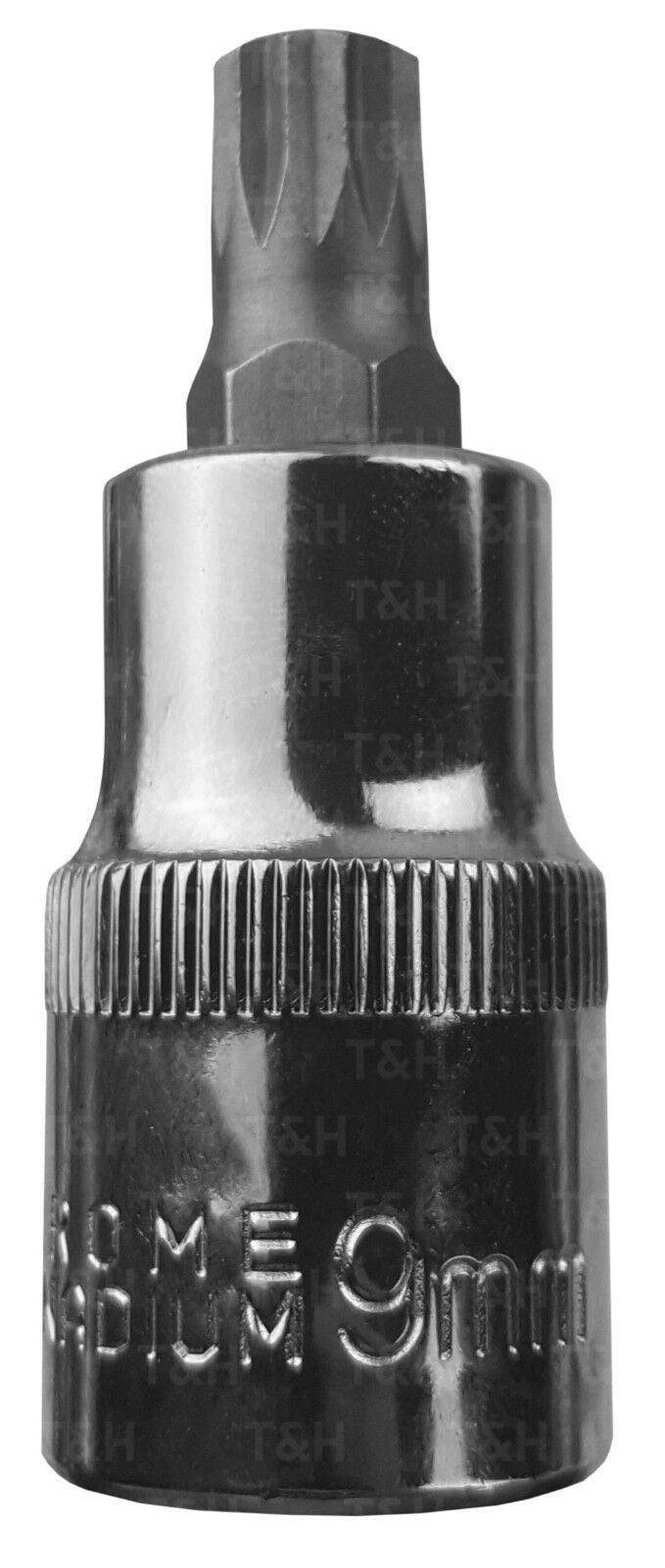 US PRO M9 1/2" DRIVE 55MM LONG SPLINE BIT SOCKET ( SINGLE )
