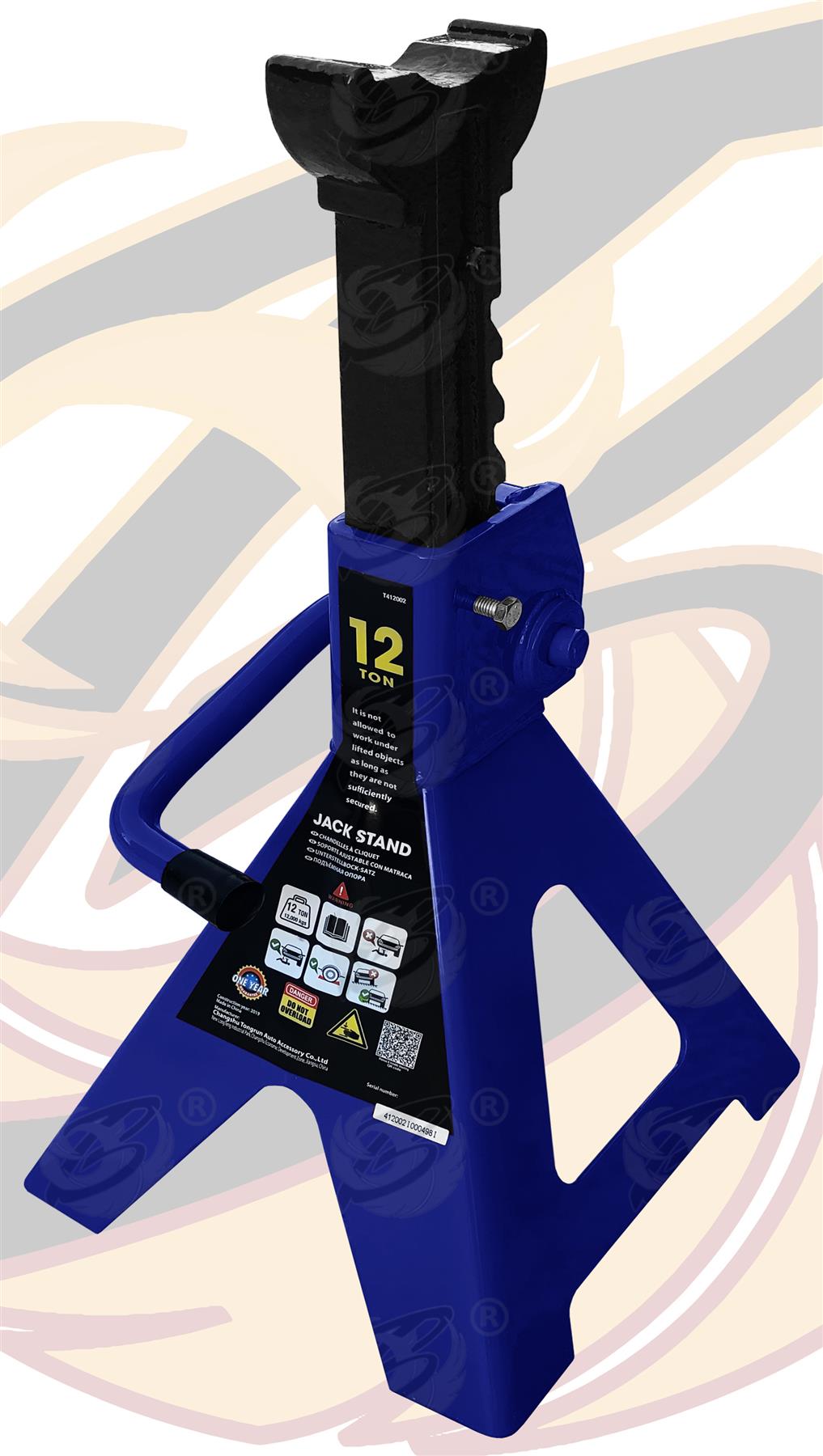 TOOLZONE 12 TON HEAVY DUTY AXLE STANDS